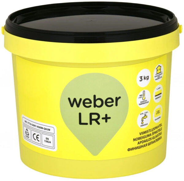 Viimeistelykitti LR+ Weber 3kg valkoinen