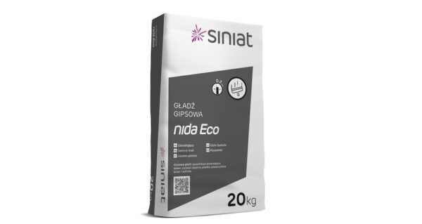 Kipsikitti Nida Eco Siniat 20kg valkoinen